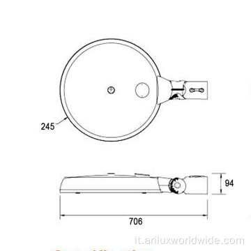 Luci da giardino ip66 da 60W dirette in fabbrica